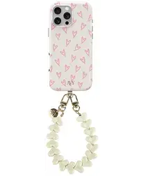 AVY Apple iPhone 16 Pro Max MagSafe Hoesje met Koord 30CM Lovely Hearts afbeelding