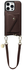 AVY Apple iPhone 16 Pro Max Bruin Leren Hoesje met Wallet & Koord Short Leather