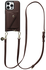 AVY Apple iPhone 16 Pro Max Bruin Leren Hoesje met Wallet & Koord Long Leather