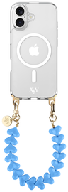 AVY Apple iPhone 17 Hoesje met Koord & MagSafe 30CM Cupid Blue