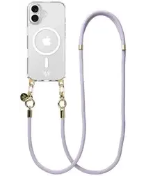 AVY Apple iPhone 17 Hoesje met Koord & MagSafe 130CM Tressé Purple afbeelding