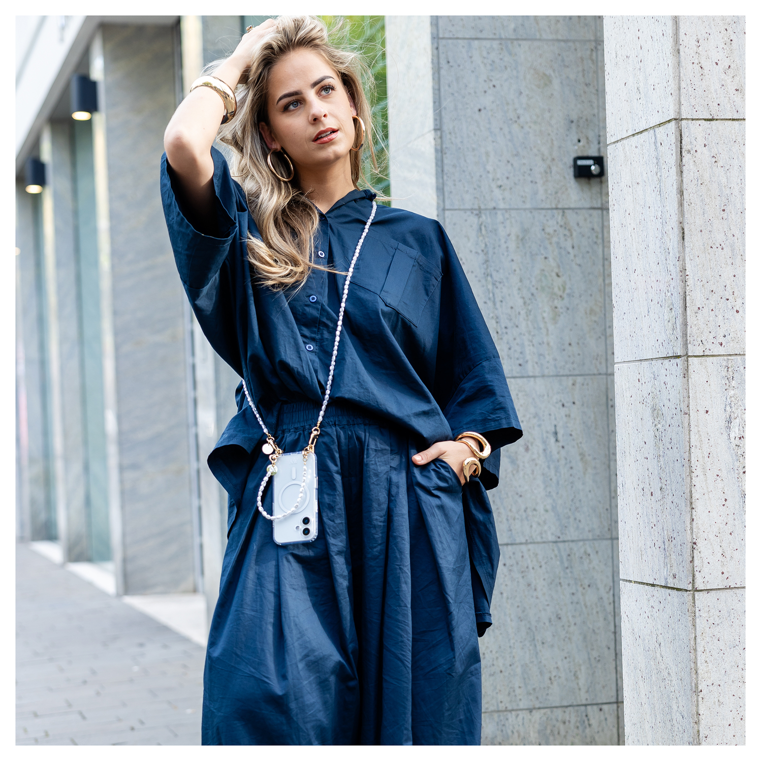 AVY Apple iPhone 17 Hoesje met Koord & MagSafe Set Perla Chic afbeelding 5