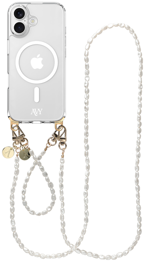 AVY Apple iPhone 17 Hoesje met Koord & MagSafe Set Perla Chic afbeelding 1