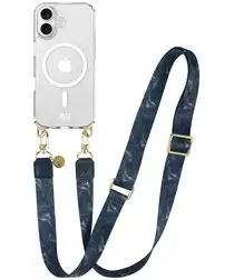 AVY Apple iPhone 17 Hoesje met Koord & MagSafe 130CM Obscura Blue afbeelding