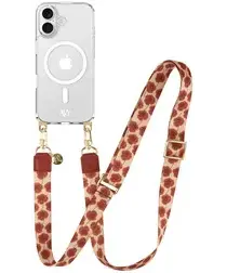 AVY Apple iPhone 17 Hoesje met Koord & MagSafe 130CM Botanique Roses afbeelding