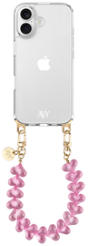 AVY Apple iPhone 17 Hoesje Met Koord 30CM Cupid Clear Pink