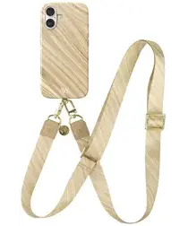 AVY Apple iPhone 17 MagSafe Hoesje met Koord 130CM Aurum Gold afbeelding