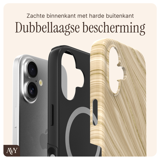 AVY Apple iPhone 17 MagSafe Hoesje met Koord 32CM Aurum Gold afbeelding 6