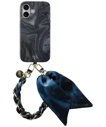 AVY Apple iPhone 17 MagSafe Hoesje met Koord 32CM Obscura Blue afbeelding