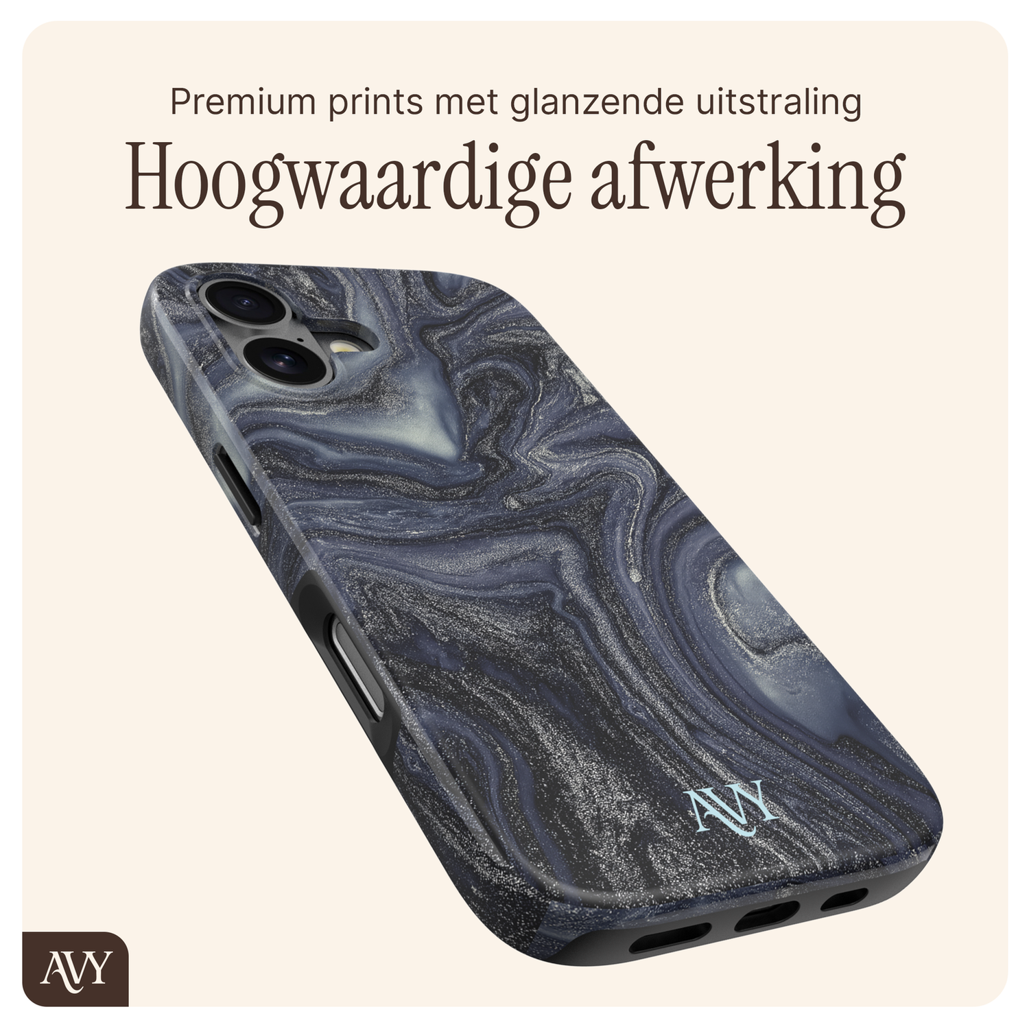 AVY Apple iPhone 17 MagSafe Hoesje met Koord 32CM Obscura Blue afbeelding 7
