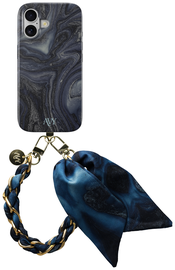 AVY Apple iPhone 17 MagSafe Hoesje met Koord 32CM Obscura Blue