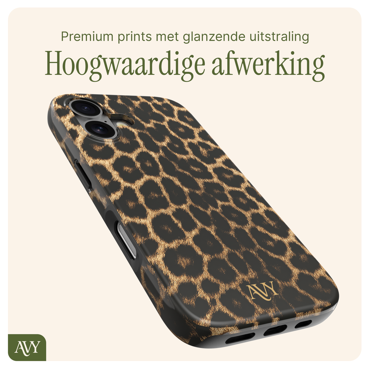 AVY Apple iPhone 17 MagSafe Hoesje met Koord 30CM Panther Hearts afbeelding 10
