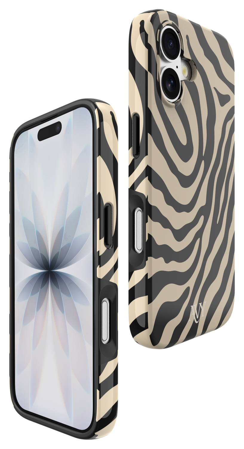 AVY Apple iPhone 17 MagSafe Hoesje met Koord 32CM Serengeti Zebra afbeelding 11