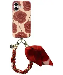 AVY Apple iPhone 17 MagSafe Hoesje met Koord 32CM Botanique Roses afbeelding