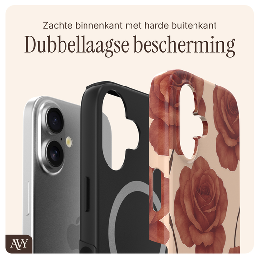 AVY Apple iPhone 17 MagSafe Hoesje met Koord 32CM Botanique Roses afbeelding 8