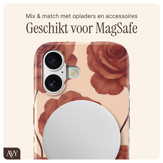 AVY Apple iPhone 17 MagSafe Hoesje met Koord 32CM Botanique Roses afbeelding 7