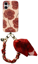 AVY Apple iPhone 17 MagSafe Hoesje met Koord 32CM Botanique Roses