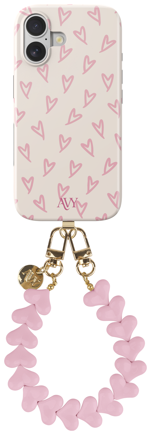 AVY Apple iPhone 17 MagSafe Hoesje met Koord 30CM Cupid Hearts afbeelding 1