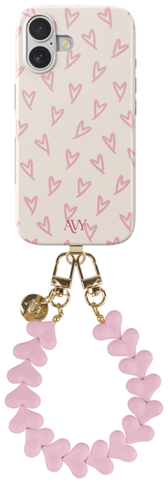 AVY Apple iPhone 17 MagSafe Hoesje met Koord 30CM Cupid Hearts afbeelding 1