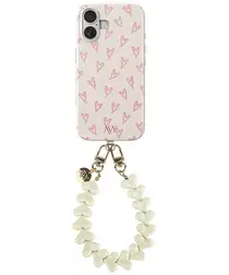 AVY Apple iPhone 17 MagSafe Hoesje met Koord 30CM Lovely Hearts afbeelding