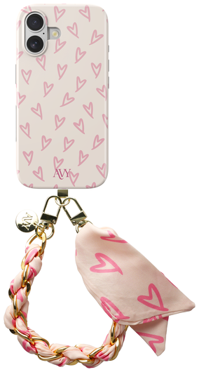 AVY Apple iPhone 17 MagSafe Hoesje met Koord 32CM Cupid Blush afbeelding 1