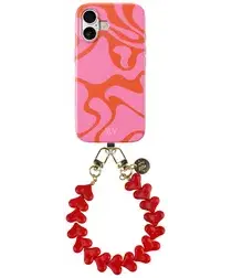 AVY Apple iPhone 17 MagSafe Hoesje met Koord 30CM Rose Hearts afbeelding