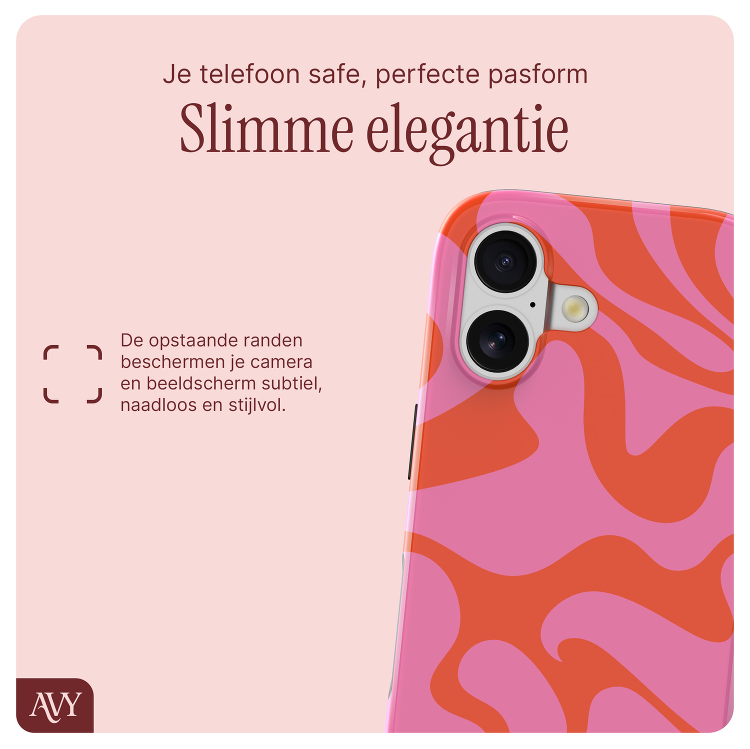 AVY Apple iPhone 17 MagSafe Hoesje met Koord 30CM Rose Hearts afbeelding 6