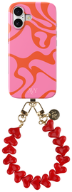 AVY Apple iPhone 17 MagSafe Hoesje met Koord 30CM Rose Hearts