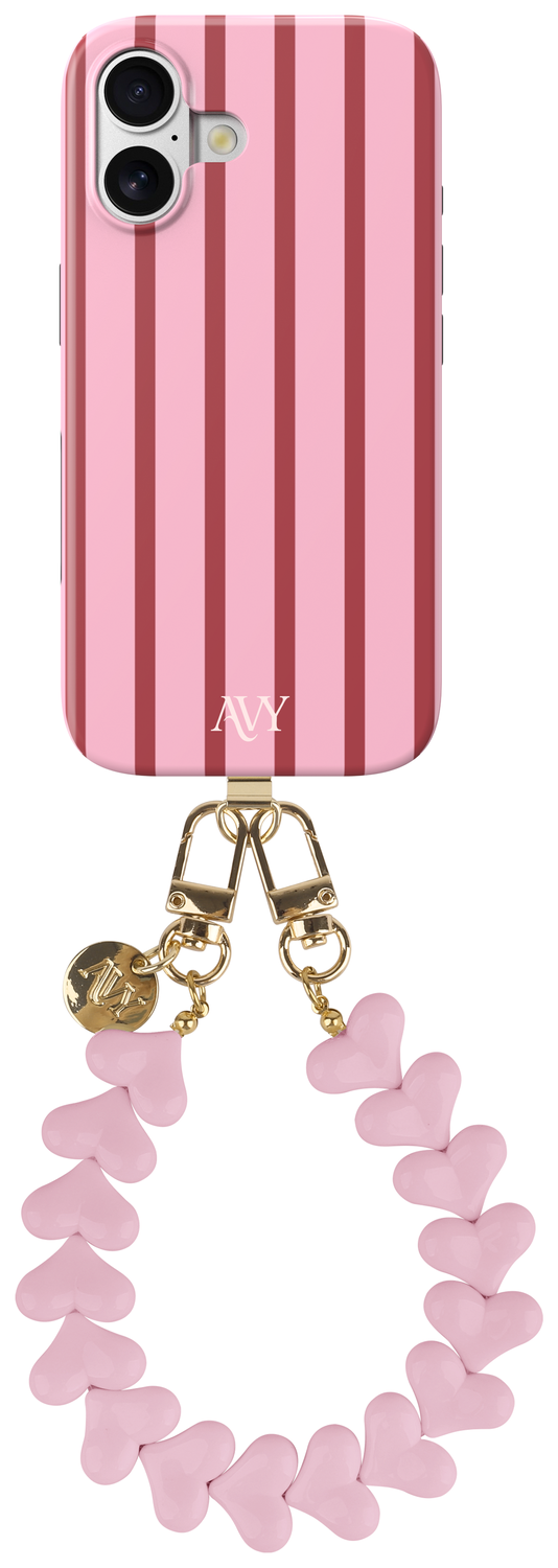 AVY Apple iPhone 17 MagSafe Hoesje met Koord 30CM Linea Hearts afbeelding 1
