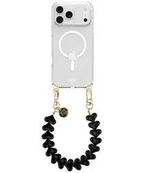 AVY Apple iPhone 17 Pro Hoesje met Koord & MagSafe 30CM Cupid Black afbeelding