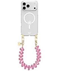 AVY Apple iPhone 17 Pro Hoesje met Koord & MagSafe 30CM Cupid Clear Pink afbeelding