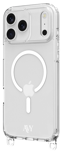 AVY Apple iPhone 17 Pro Hoesje met Koord & MagSafe 30CM Cupid Clear Pink afbeelding 21