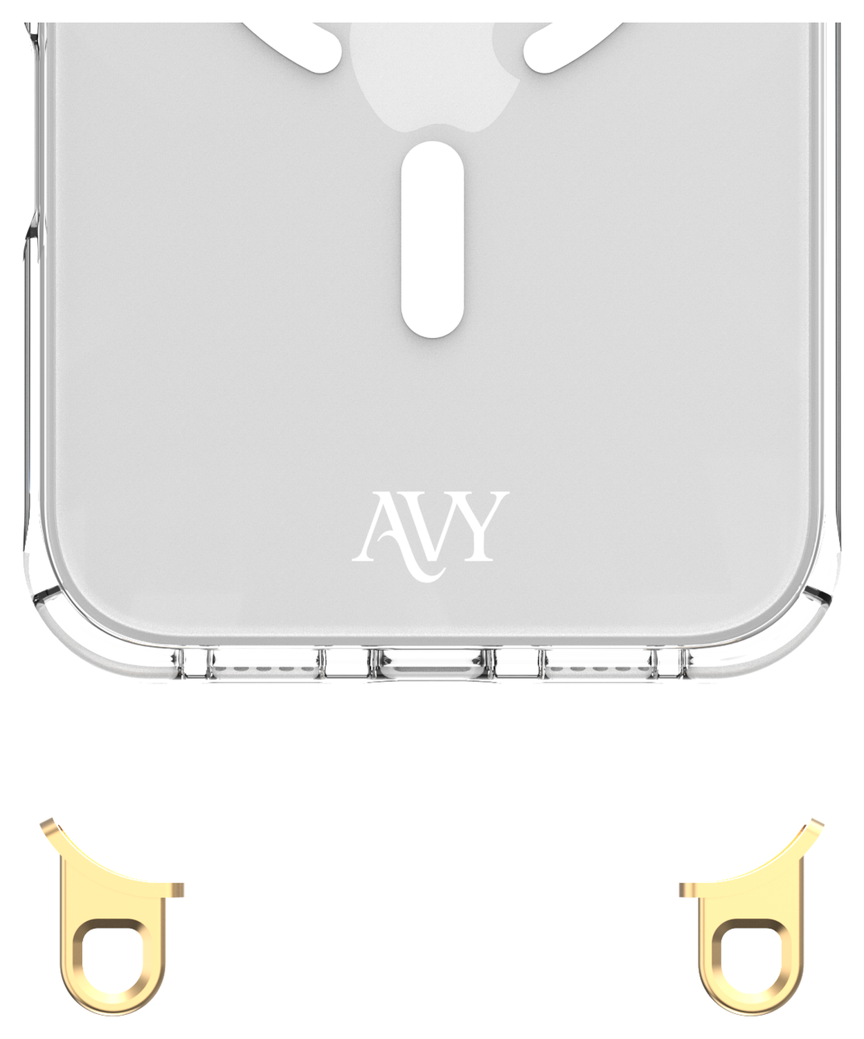 AVY Apple iPhone 17 Pro Hoesje met Koord & MagSafe 30CM Cupid Clear Red afbeelding 15