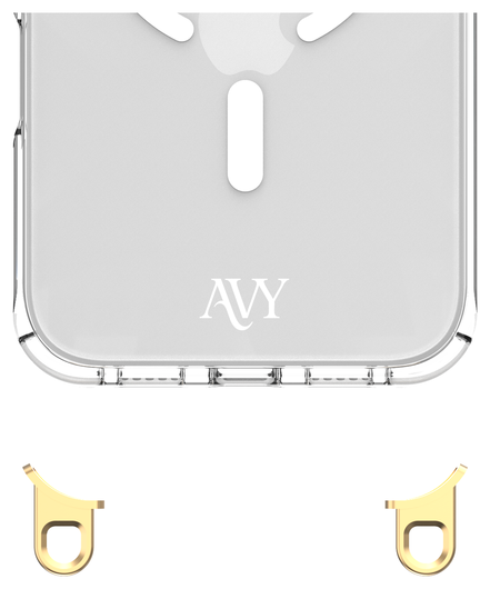AVY Apple iPhone 17 Pro Hoesje met Koord & MagSafe 30CM Cupid Clear Red afbeelding 15