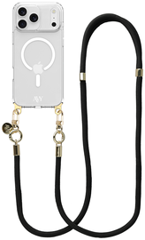 AVY Apple iPhone 17 Pro Hoesje met Koord & MagSafe 130CM Tressé Black