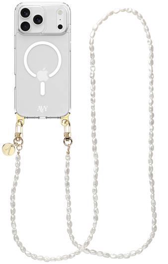 AVY Apple iPhone 17 Pro Hoesje met Koord & MagSafe 120CM Perla Chic Long afbeelding 1