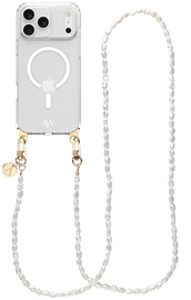 AVY Apple iPhone 17 Pro Hoesje met Koord & MagSafe 120CM Perla Chic Long