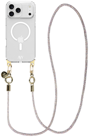 AVY Apple iPhone 17 Pro Hoesje met Koord & MagSafe 120CM Silver Spark Long afbeelding