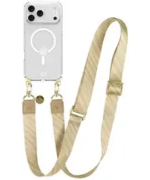 AVY Apple iPhone 17 Pro Hoesje met Koord & MagSafe 130CM Aurum Gold afbeelding