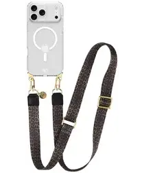 AVY Apple iPhone 17 Pro Hoesje met Koord & MagSafe 130CM Panthera Chic afbeelding