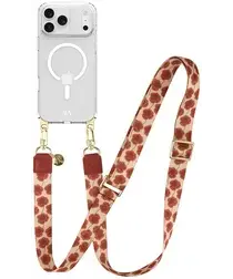 AVY Apple iPhone 17 Pro Hoesje met Koord & MagSafe 130CM Botanique Roses afbeelding