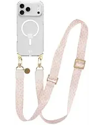 AVY Apple iPhone 17 Pro Hoesje met Koord & MagSafe 130CM Cupid Blush afbeelding