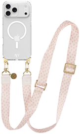 AVY Apple iPhone 17 Pro Hoesje met Koord & MagSafe 130CM Cupid Blush