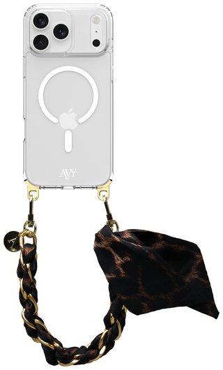 AVY Apple iPhone 17 Pro Hoesje met Koord & MagSafe 32CM Panthera Chic afbeelding 1