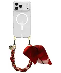 AVY Apple iPhone 17 Pro Hoesje met Koord & MagSafe 32CM Botanique Roses afbeelding
