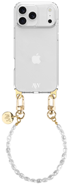 AVY Apple iPhone 17 Pro Hoesje Met Koord 30CM Perla Chic