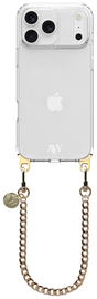 AVY Apple iPhone 17 Pro Hoesje Met Koord 30CM Aurum Lien