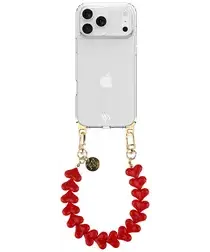 AVY Apple iPhone 17 Pro Hoesje Met Koord 30CM Cupid Red afbeelding
