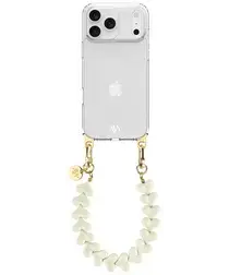 AVY Apple iPhone 17 Pro Hoesje Met Koord 30CM Cupid Beige afbeelding
