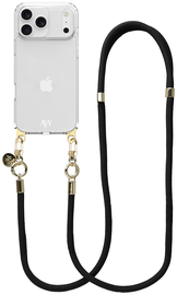 AVY Apple iPhone 17 Pro Hoesje Met Koord 130CM Tressé Black